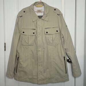 NWT Camel Active Beige Mens Pocketed Vented‎ Long Sleeve Safari Jacket GB 48/XL